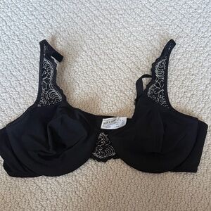 NWOT Natori Black White Lace Bra 36B